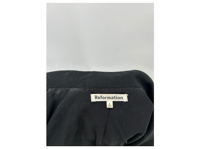 Reformation Doppelreiher-Jacke Schwarz - Ansicht 5