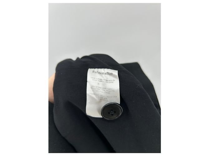 Reformation Doppelreiher-Jacke Schwarz - Ansicht 6