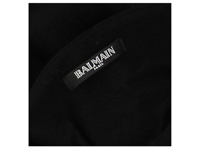 Balmain Vestido negro de espalda descubierta bordado - vista 5