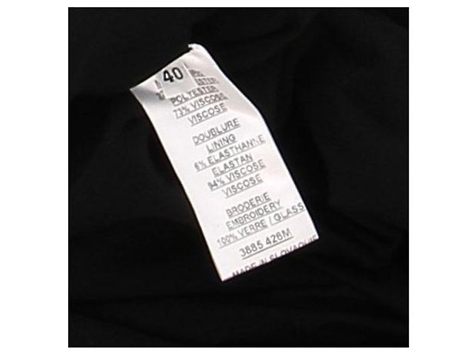 Balmain Vestido negro de espalda descubierta bordado - vista 6