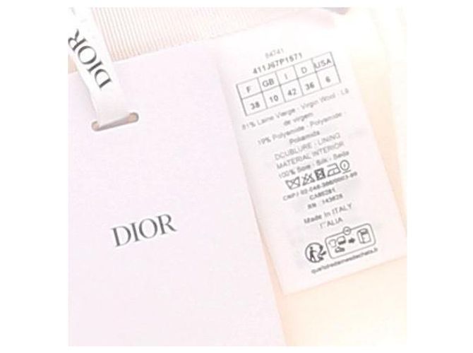 Dior Kurze Ecru-Wollrock Beige - Ansicht 6