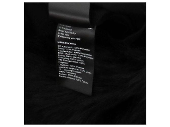 Autre Marque Schwarze Kunstfelljacke - Ansicht 7