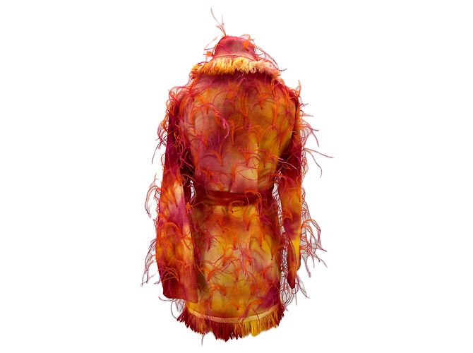 Alanui Wollcardigan Orange Größe S - Ansicht 2