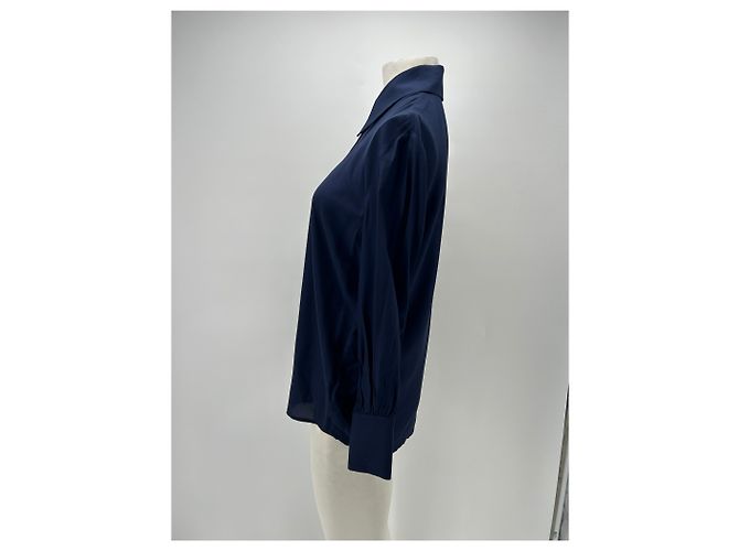 Autre Marque VAKKO Bluse Marineblau Größe 36 - Ansicht 4
