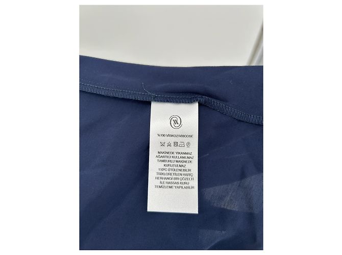 Autre Marque VAKKO Bluse Marineblau Größe 36 - Ansicht 6