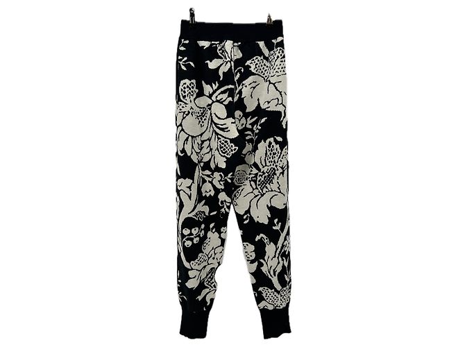 Autre Marque Calça de moletom estampada em lã Preto - vista 2