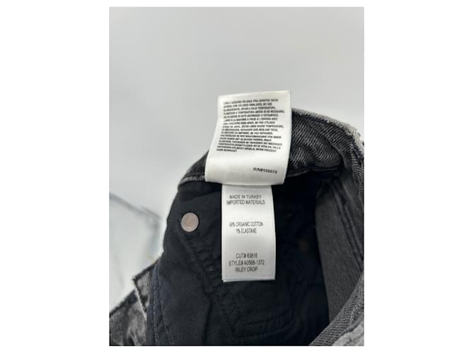 Agolde Jeans gris "Riley Crop" - vista 5