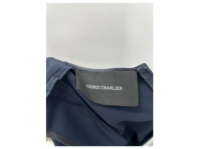 Abito corto blu navy Cédric Charlier - vista 5