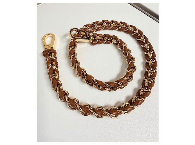 Tracolla catena Louis Vuitton i Marrone D'oro - Ansicht 3