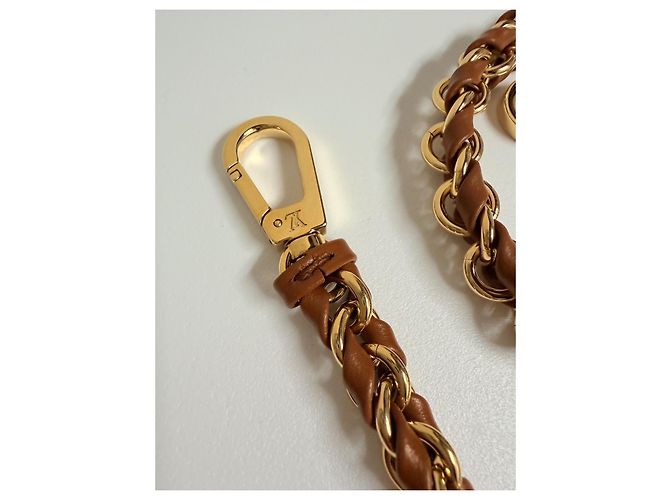 Tracolla catena Louis Vuitton i Marrone D'oro - Ansicht 4