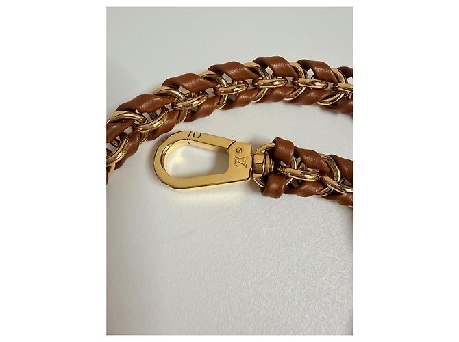 Tracolla catena Louis Vuitton i Marrone D'oro - Ansicht 5