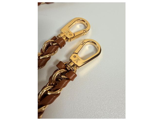 Tracolla catena Louis Vuitton i Marrone D'oro - Ansicht 7