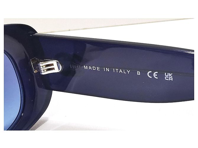 Chanel rectangular navy blue sunglasses with a pearl necklace - 5488 - c.503/S2 - view 20