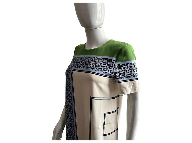 Vestido de crepé de seda estampado Tory Burch Multicolor - vista 11