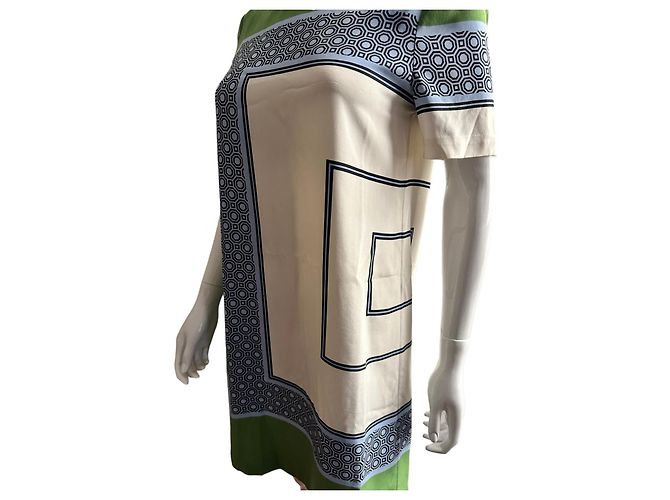 Vestido de crepé de seda estampado Tory Burch Multicolor - vista 12