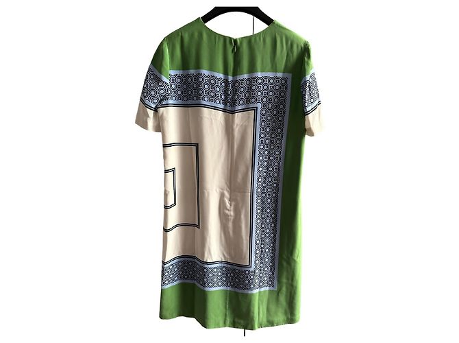 Vestido de crepé de seda estampado Tory Burch Multicolor - vista 2