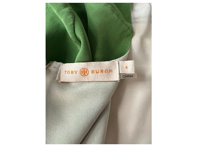 Vestido de crepé de seda estampado Tory Burch Multicolor - vista 4
