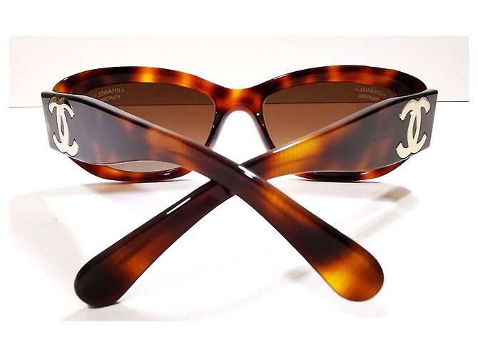 Gafas de Sol Chanel Rectangulares Marrón Carey - 5493 - c.1295/S9 Castaño - vista 12