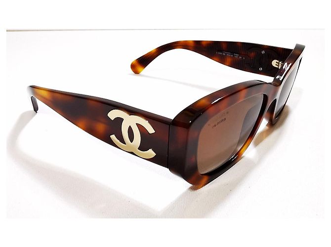 Gafas de Sol Chanel Rectangulares Marrón Carey - 5493 - c.1295/S9 Castaño - vista 13