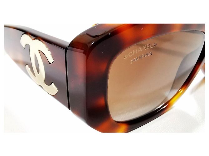 Gafas de Sol Chanel Rectangulares Marrón Carey - 5493 - c.1295/S9 Castaño - vista 16