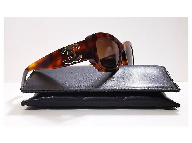 Gafas de Sol Chanel Rectangulares Marrón Carey - 5493 - c.1295/S9 Castaño - vista 17