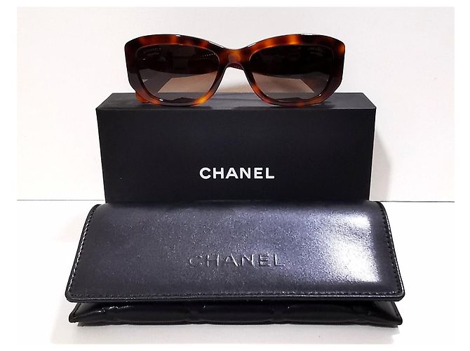 Gafas de Sol Chanel Rectangulares Marrón Carey - 5493 - c.1295/S9 Castaño - vista 18