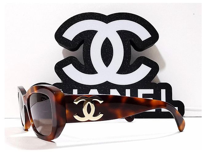 Gafas de Sol Chanel Rectangulares Marrón Carey - 5493 - c.1295/S9 Castaño - vista 5