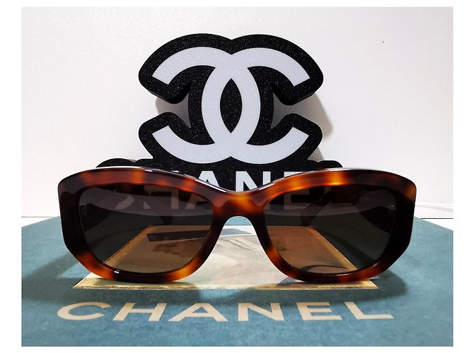 Gafas de Sol Chanel Rectangulares Marrón Carey - 5493 - c.1295/S9 Castaño - vista 9