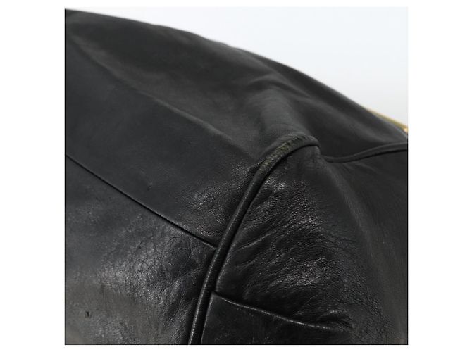 Chloé Borsa a mano Chloe Etel in pelle nera e oro Auth BSZ555 Nero D'oro - vista 12