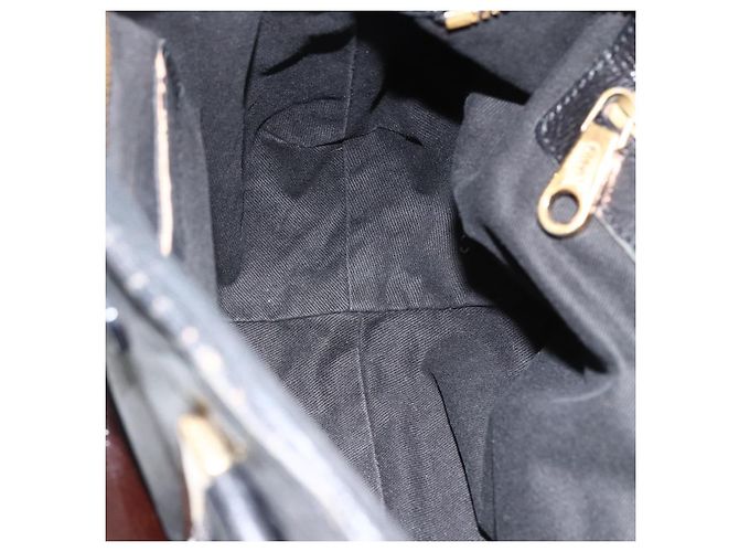 Chloé Borsa a mano Chloe Etel in pelle nera e oro Auth BSZ555 Nero D'oro - vista 18