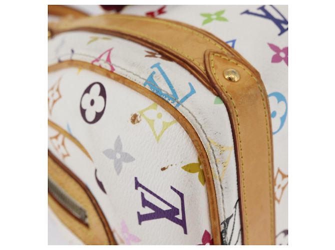 LOUIS VUITTON Handtasche Priscilla Monogramm Multicolor Weiß M40096 LV Auth AMZ317A - Ansicht 10