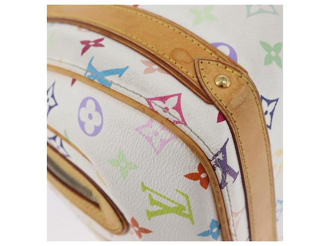 LOUIS VUITTON Handtasche Priscilla Monogramm Multicolor Weiß M40096 LV Auth AMZ317A - Ansicht 15