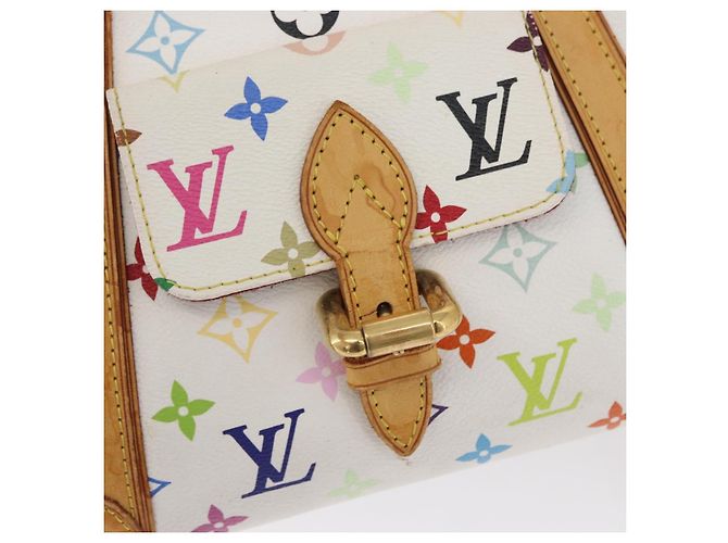 LOUIS VUITTON Handtasche Priscilla Monogramm Multicolor Weiß M40096 LV Auth AMZ317A - Ansicht 17