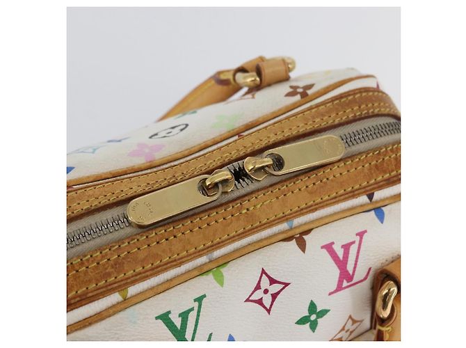 LOUIS VUITTON Handtasche Priscilla Monogramm Multicolor Weiß M40096 LV Auth AMZ317A - Ansicht 18