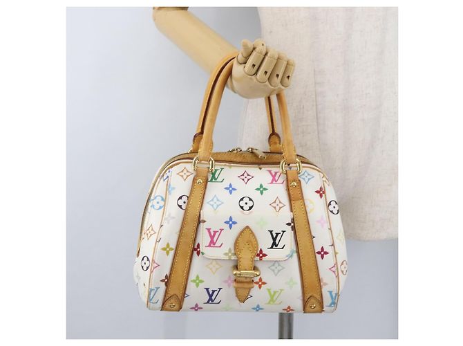 LOUIS VUITTON Handtasche Priscilla Monogramm Multicolor Weiß M40096 LV Auth AMZ317A - Ansicht 24