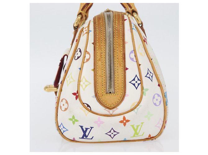 LOUIS VUITTON Handtasche Priscilla Monogramm Multicolor Weiß M40096 LV Auth AMZ317A - Ansicht 3