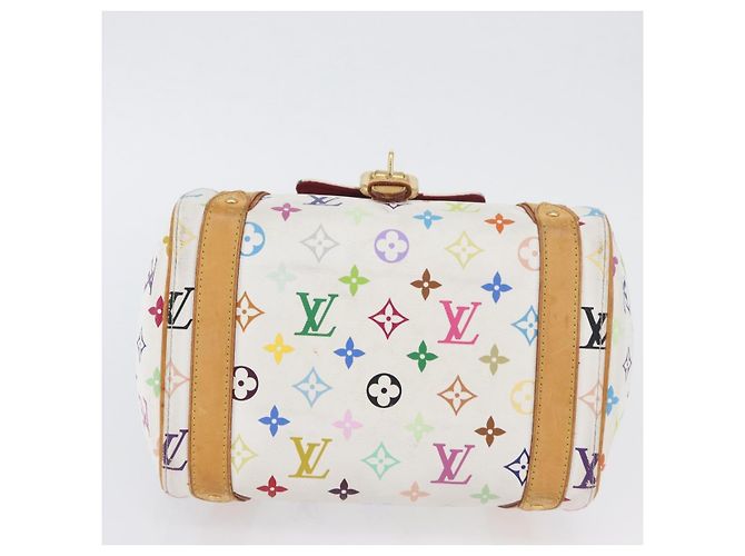 LOUIS VUITTON Handtasche Priscilla Monogramm Multicolor Weiß M40096 LV Auth AMZ317A - Ansicht 5