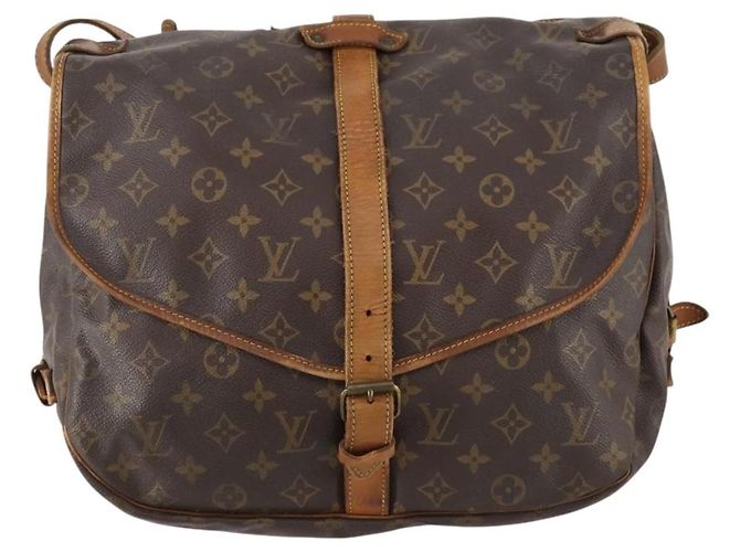 LOUIS VUITTON Bolsa de Ombro Monogram Saumur 35 M42254 LV Auth bs33791 Monograma - vista 13