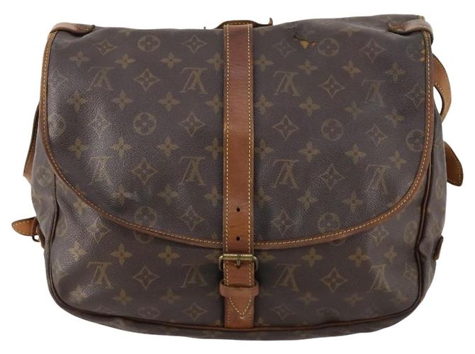 LOUIS VUITTON Bolsa de Ombro Monogram Saumur 35 M42254 LV Auth bs33791 Monograma - vista 2