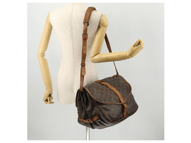 LOUIS VUITTON Bolsa de Ombro Monogram Saumur 35 M42254 LV Auth bs33791 Monograma - vista 30