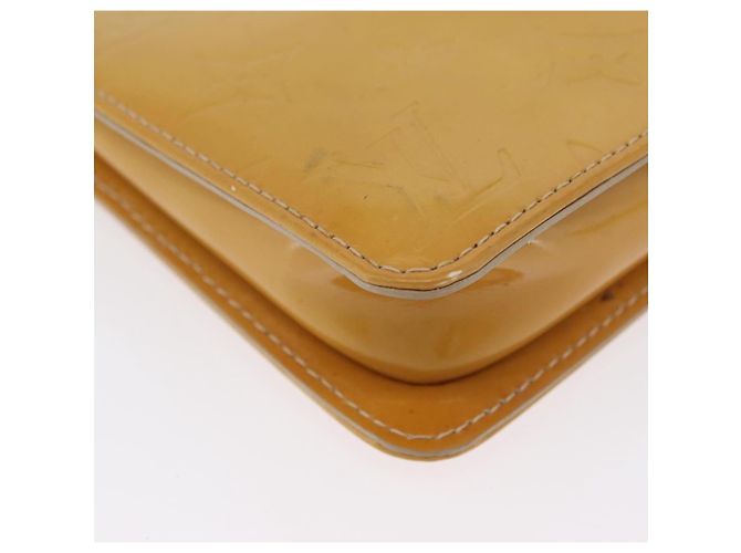 LOUIS VUITTON Bolsa Lexington Monogram Vernis Beige M91010 LV Auth LNZ662 - vista 14