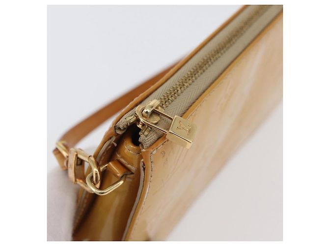LOUIS VUITTON Bolsa Lexington Monogram Vernis Beige M91010 LV Auth LNZ662 - vista 18