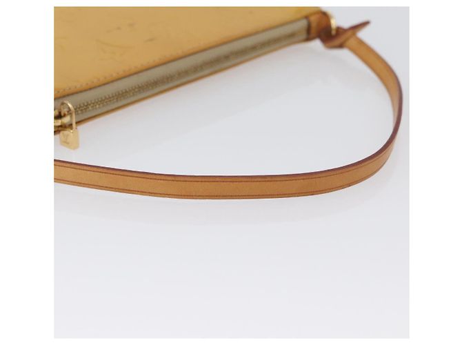 LOUIS VUITTON Bolsa Lexington Monogram Vernis Beige M91010 LV Auth LNZ662 - vista 8