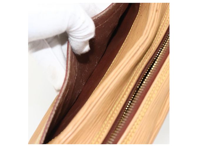 LOUIS VUITTON Epi Jeune Fille MM Schultertasche Beige M52156 LV Auth ka3311 - Ansicht 22