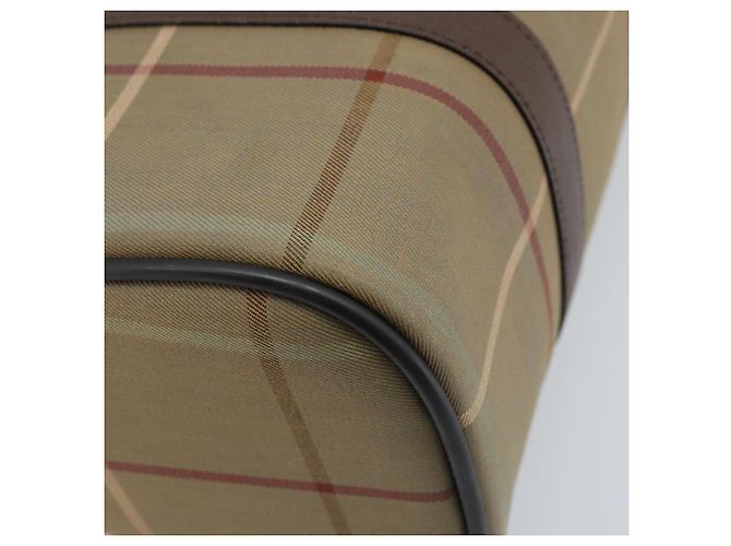 Borsa a mano in tela Nova Check di Burberrys marrone e oro Auth gh2024 D'oro - vista 13