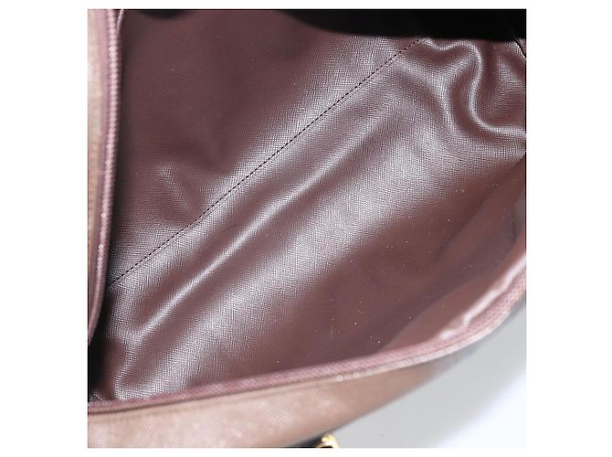 Borsa a mano in tela Nova Check di Burberrys marrone e oro Auth gh2024 D'oro - vista 17