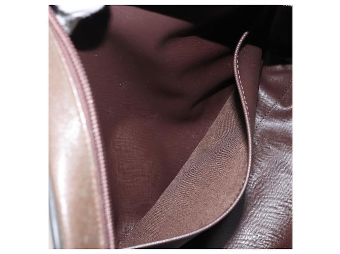 Borsa a mano in tela Nova Check di Burberrys marrone e oro Auth gh2024 D'oro - vista 20
