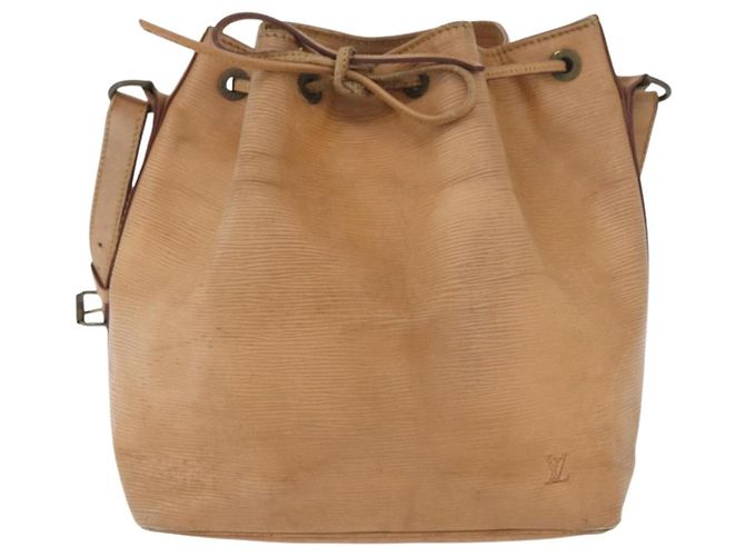 Noe LOUIS VUITTON Epi Petit Noé Borsa a Spalla Beige M44106 LV Auth ti3798 - vista 13