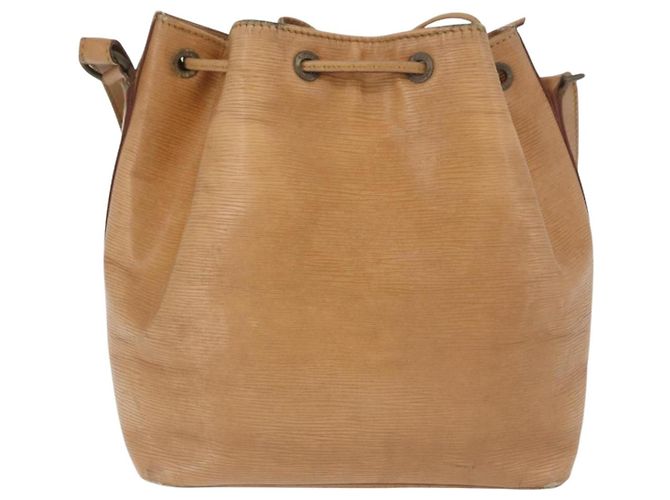 Noe LOUIS VUITTON Epi Petit Noé Borsa a Spalla Beige M44106 LV Auth ti3798 - vista 2