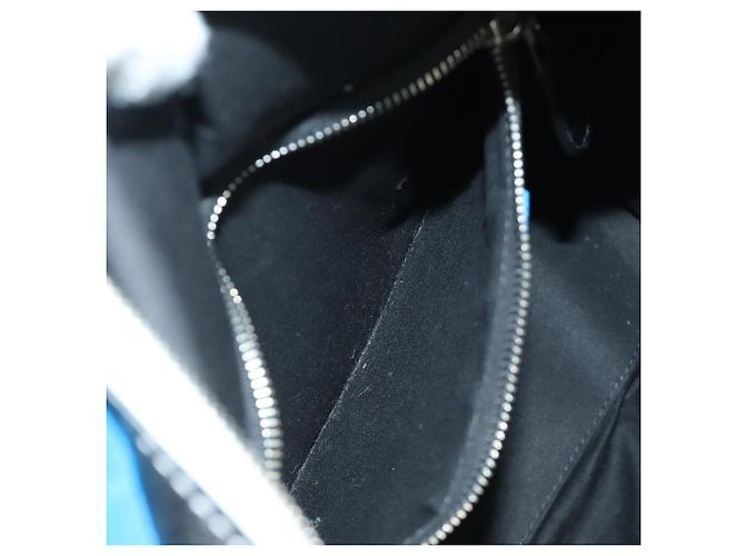 Bolso Shopper Bazaar S de cuero 2 en 1 azul plata BALENCIAGA 443096 Auth BSZ626V - vista 23